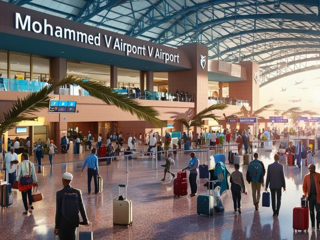 من مطار محمد الخامس الى الدار البيضاء