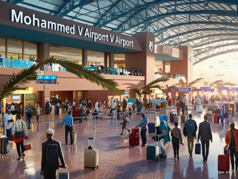 من مطار محمد الخامس الى الدار البيضاء