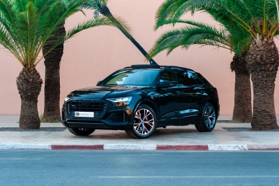 كراء سيارة and Drive the Audi Q8 S Line Kit 2023 في الدار البيضاء سعر يبدأ من 2600 درهم يومي أسبوعي شهري