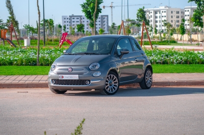 كراء سيارة and Drive the Fiat 500C 2023 في الدار البيضاء سعر يبدأ من 520 درهم يومي أسبوعي شهري
