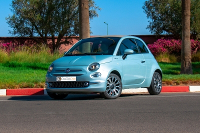 كراء سيارة and Drive the Fiat 500C 2023 في الدار البيضاء سعر يبدأ من 500 درهم يومي أسبوعي شهري