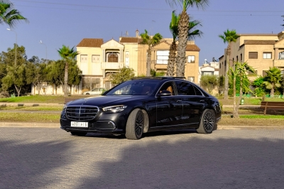 كراء سيارة and Drive the Mercedes Benz S400 2024 في الدار البيضاء سعر يبدأ من 7500 درهم يومي أسبوعي شهري